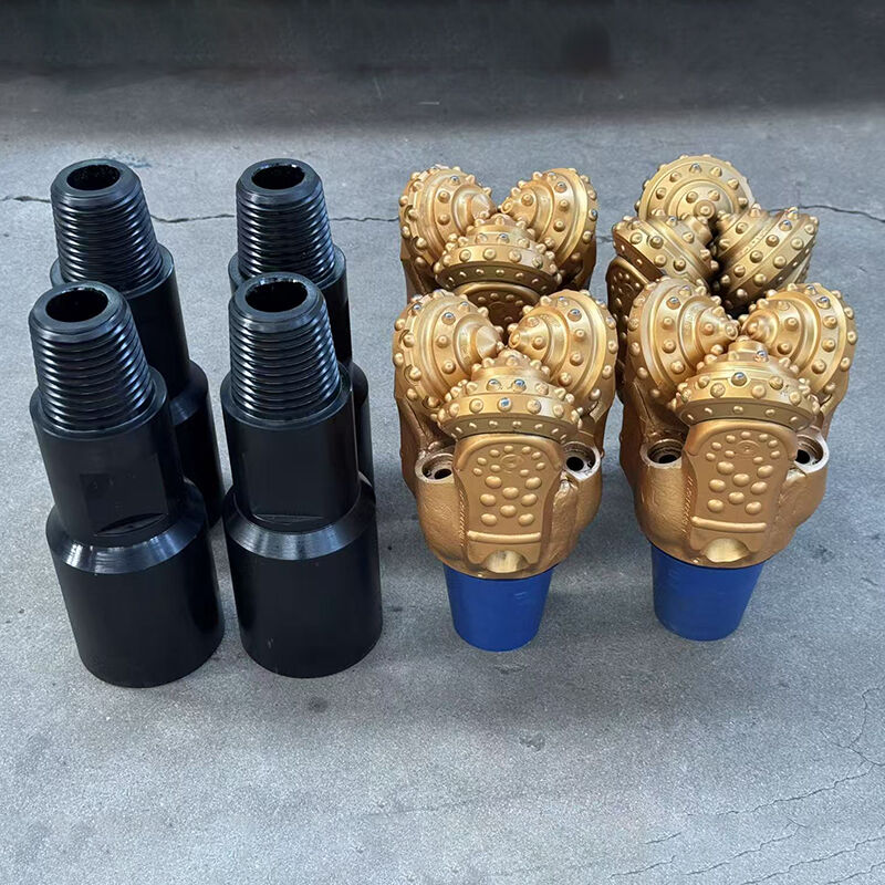 Yatay Kuyu Tespiti için Matkap Ucu Düz Üst PDC Dövme Sondaj Aleti 8 1/2 inç (215,9 mm) 3 kanatlı pdc ucu