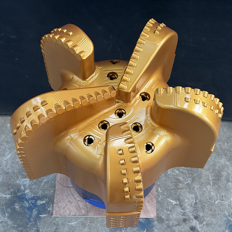 Petrol Su Kuyusu 5 Bıçaklı Çift Sıralı Kesiciler Satılık Elmas Pdc Sondaj Ucu Uçları